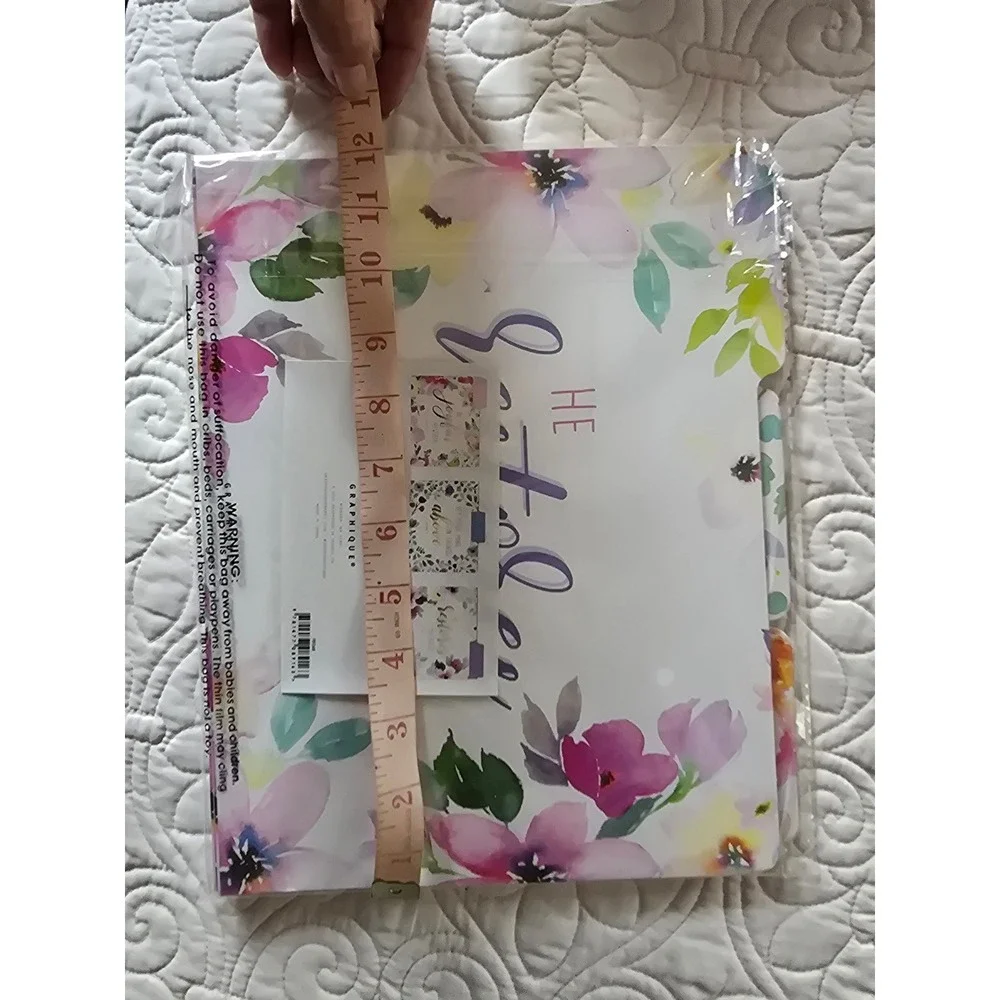 Graphique de France 9 Floral Religious File Folders Gold Foil Scripture FIF048